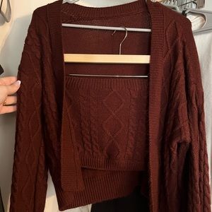 2 piece sweater set!🤎